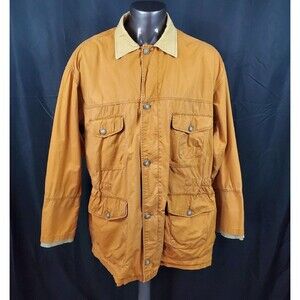 Calvin Klein Multipocket Cotton/Paraffin Safari Jacket Vintage 90s Y2K Men Sz XL